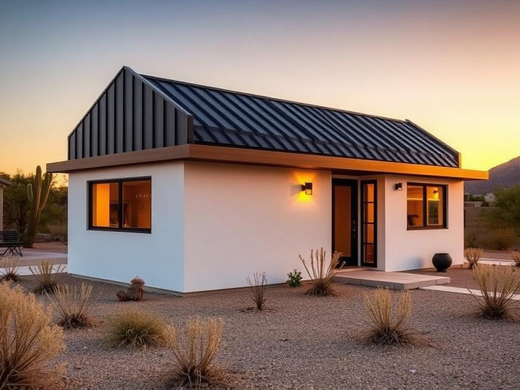 The Mesquite ADU floor plan exterior